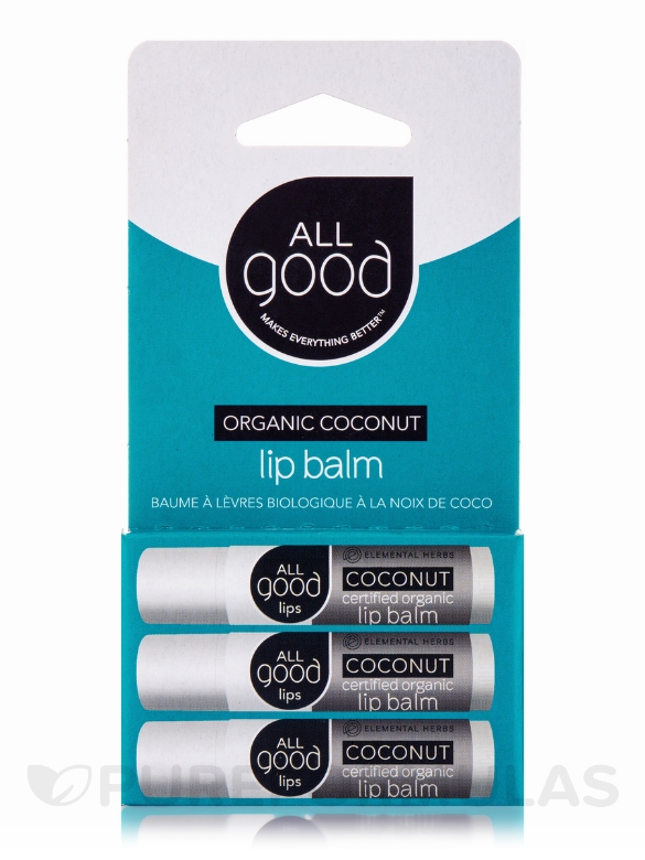 Lip Balm - Organic Coconut - 3-Pack - Alternate View 2