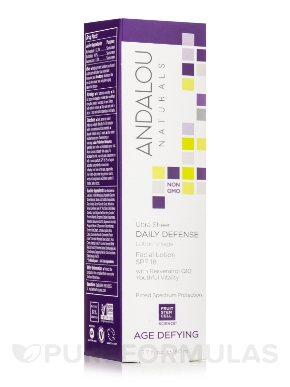 Ultra Sheer Daily Defense Facial Lotion SPF 18 - 2.7 fl. oz (80 ml)