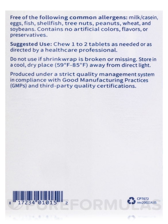 Mastic Gum/DGL - 60 Chewable Tablets - Alternate View 4