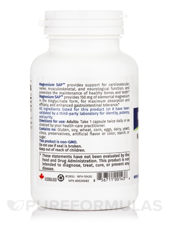 Magnesium SAP - 90 Capsules - Alternate View 2