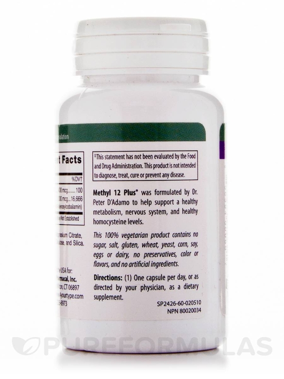 Methyl-12 Plus - 60 Veggie Capsules - Alternate View 2