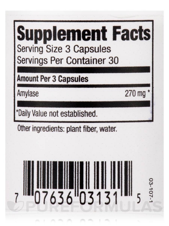 Amylase (Formula 3) - 90 Vegetarian Capsules - Alternate View 3