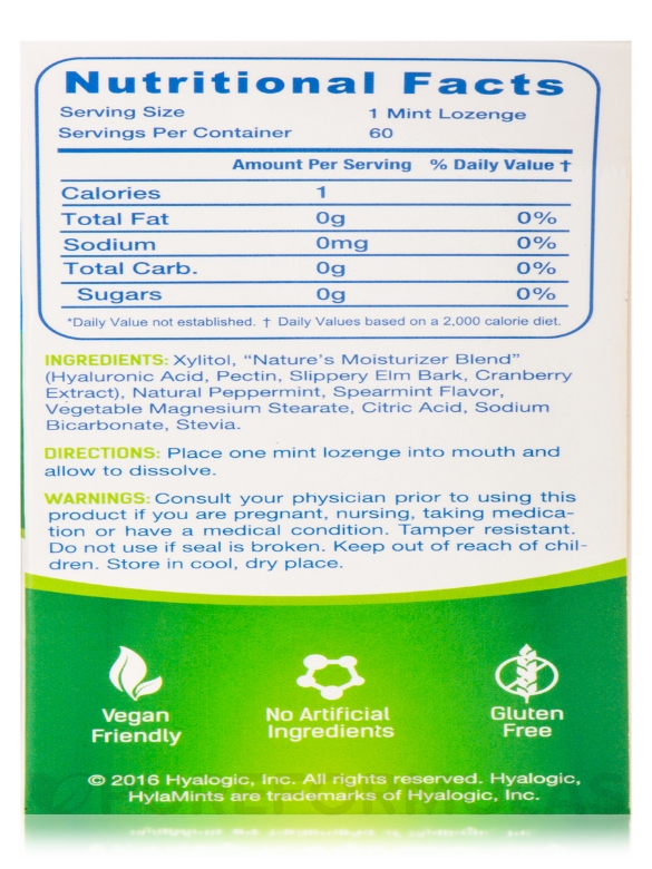 HylaMints for Dry Mouth (Hyaluronic Acid for Dry Mouth)