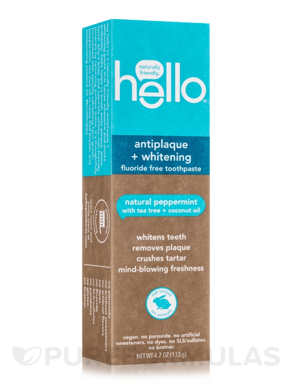 Antiplaque + Whitening Fluoride Free Toothpaste