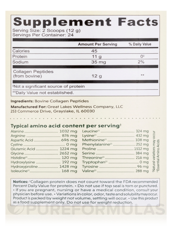  Unflavored - 10 oz (283 Grams) - Alternate View 1