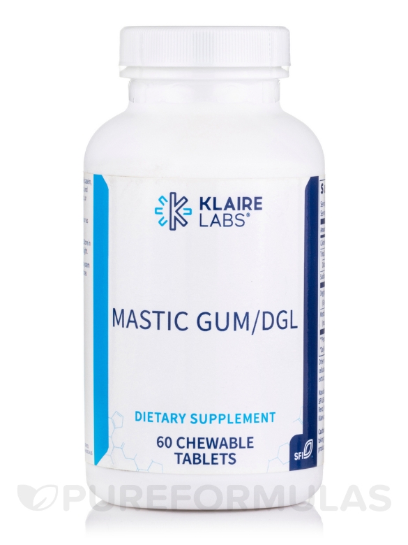 Mastic Gum/DGL - 60 Chewable Tablets