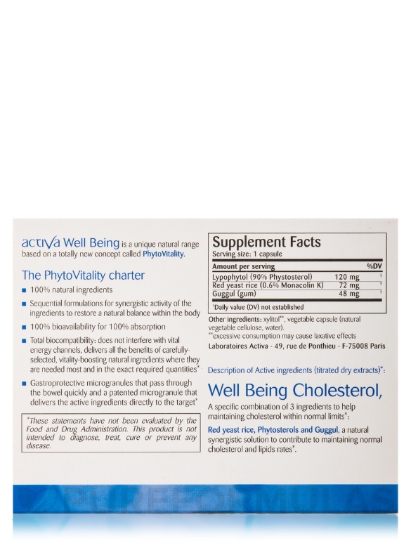 Well Being Cholesterol - 30 Capsules - Alternate View 4