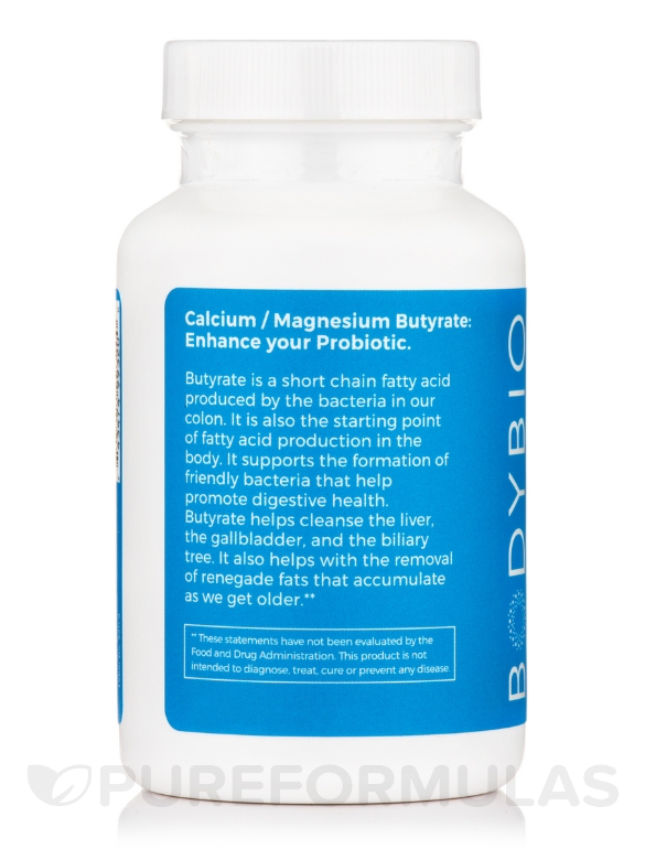 Calcium/Magnesium Butyrate - 100 Capsules - Alternate View 3