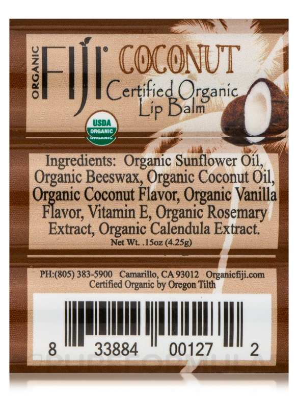 Certified Organic Coconut Oil Infused Lip Balm