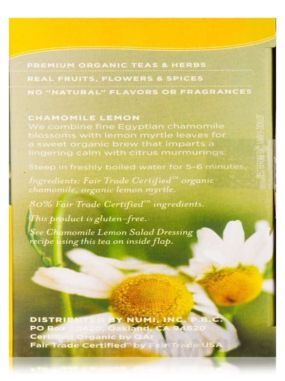 Chamomile Lemon Teasan Tea - 18 Tea Bags - Alternate View 8