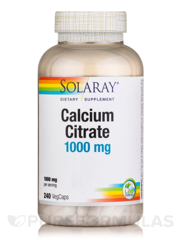 Calcium Citrate 1000 mg - 240 VegCaps