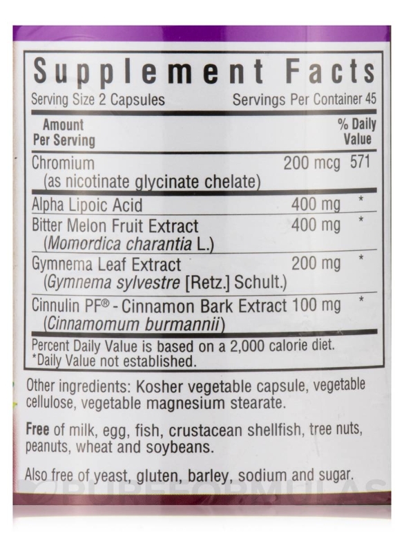 Targeted Choice® Blood Sugar Support - 90 Vegetable Capsules - Alternate View 3