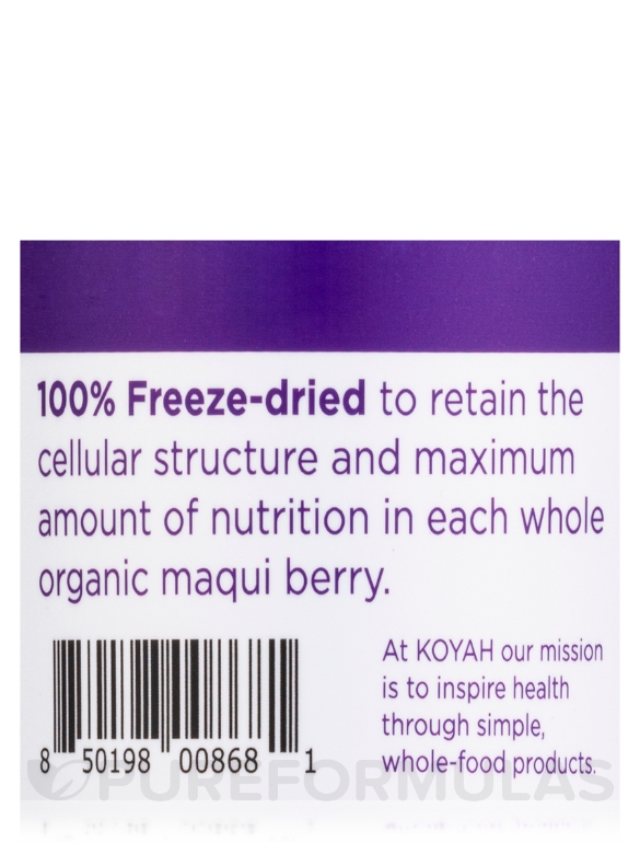 Organic Maqui Berry Powder - 6.9 oz (196 Grams) - Alternate View 4