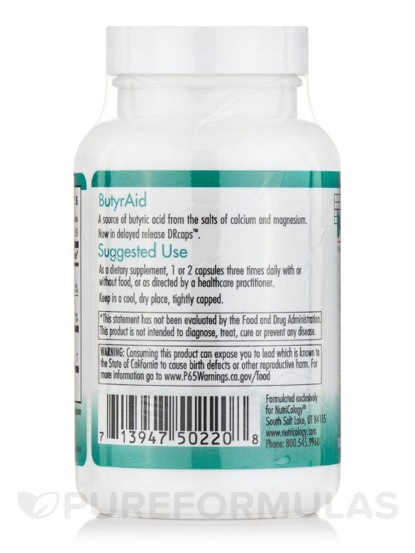 ButyrAid - 100 Delayed-Release Vegetarian Capsules - Alternate View 2