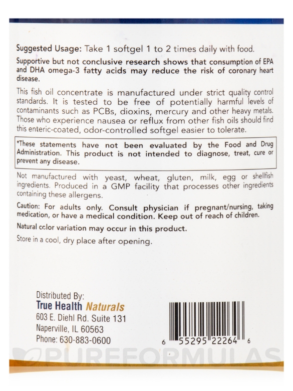 Ultra Omega-3 (500 EPA / 250 DHA) - 180 Softgels - Alternate View 4