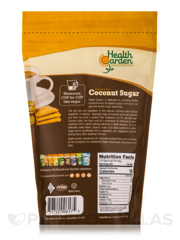 Coconut Sugar - 16 oz (453 Grams) - Alternate View 1