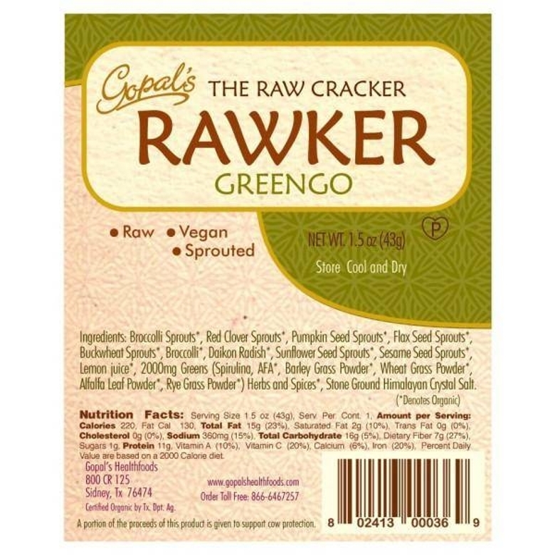 The Raw Cracker Rawker Greengo - 1.5 oz (43 Grams) - Alternate View 2