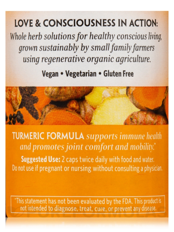 Turmeric Formula - 90 Vegetarian Capsules - Alternate View 4