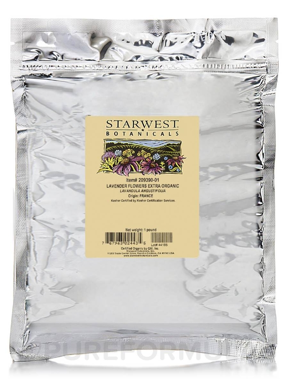 Organic Lavender Flowers Whole Extra - 1 lb