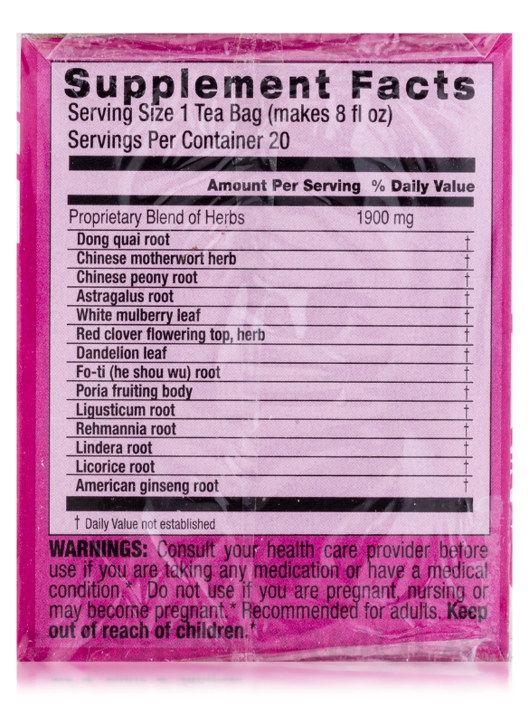 Sugar Balance™ & Women's Tonic Tea - 20 Bags - Alternate View 8