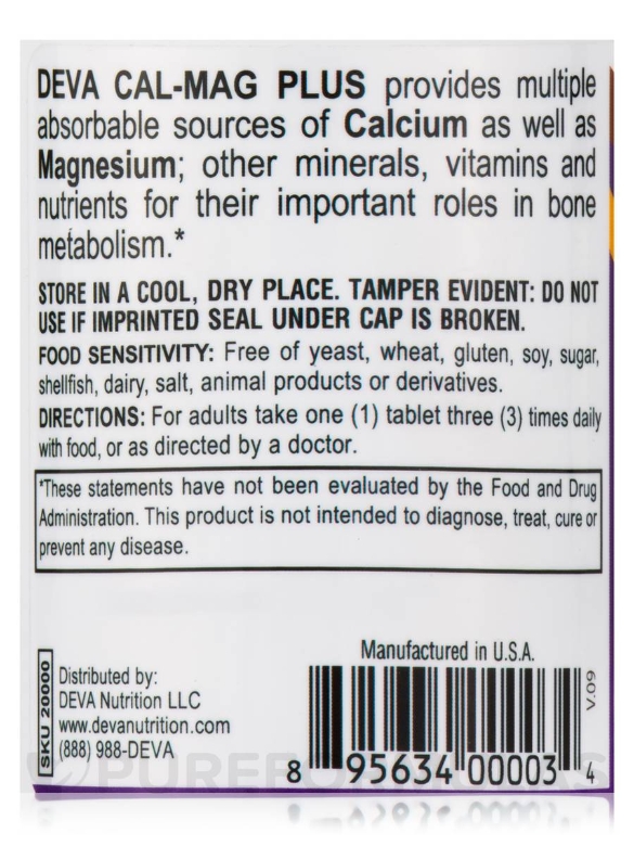 Vegan Cal-Mag Plus - 90 Tablets - Alternate View 4