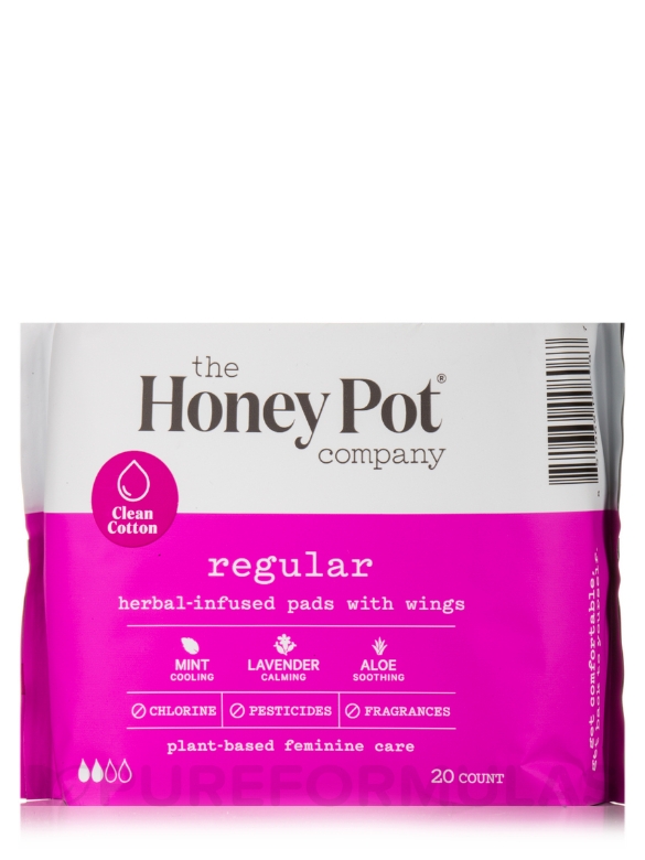 Regular Herbal Menstrual Pads - 20 Count