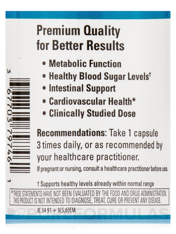 Berberine 500 mg - 60 Capsules - Alternate View 4