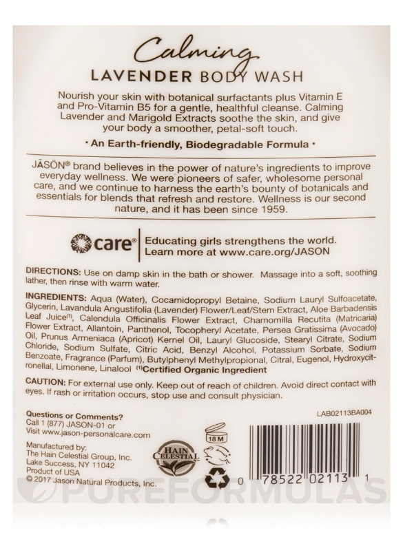 Calming Lavender Body Wash - 30 fl. oz (887 ml) - Alternate View 2