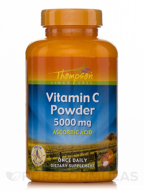 Vitamin C Powder 5000 mg (Ascorbic Acid) - 8 oz