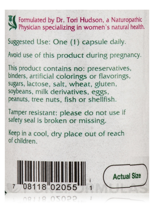 Chaste Tree Berry - 60 Vegetarian Capsules - Alternate View 4