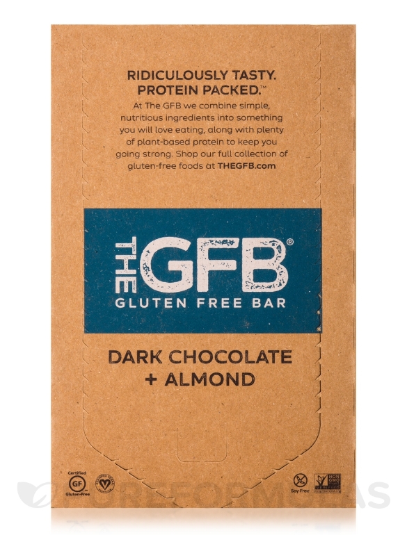 Dark Chocolate + Almond Bars - Box of 12 Bars (2.05 oz / 58 Grams each) - Alternate View 2