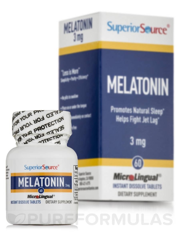 Melatonin 3 mg - 60 MicroLingual® Tablets