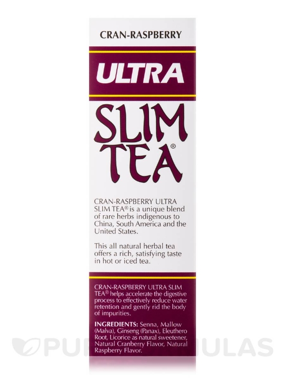 Ultra Slim Tea® Cran-Raspberry - 24 Tea Bags (1.69 oz / 48 Grams) - Alternate View 4