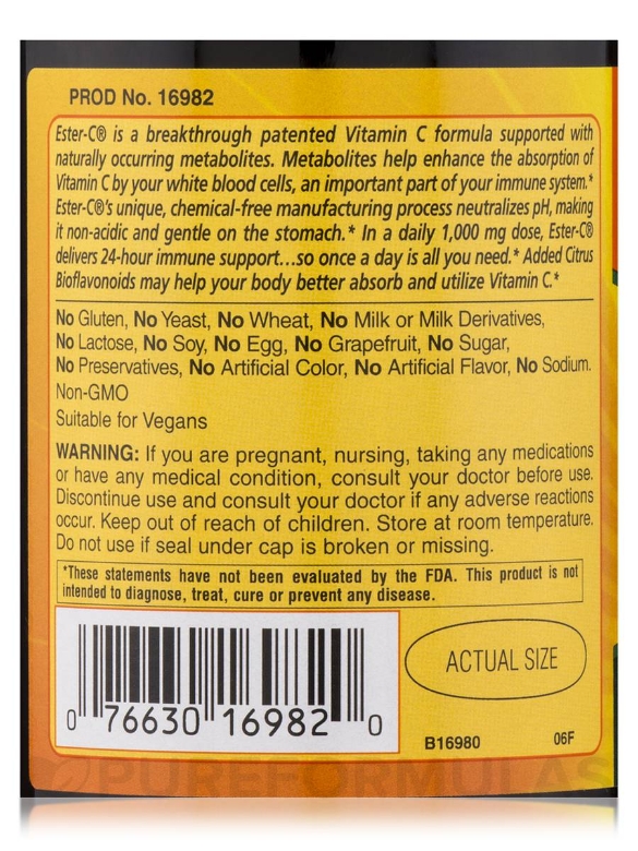 Ester-C® 1000 mg with Citrus Bioflavonoids - 120 Vegetable Tablets - Alternate View 4