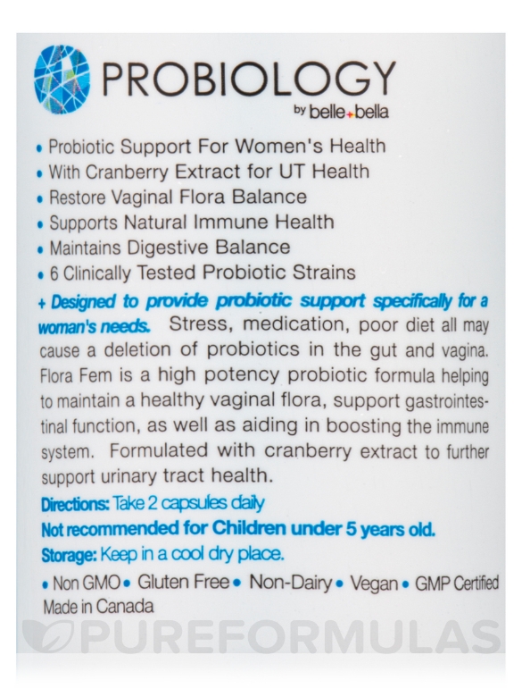 Probiotic Flora Fem - 60 Capsules - Alternate View 4