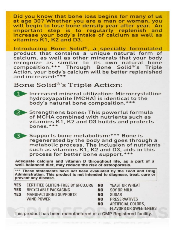 Bone Solid® (Triple Action) - 180 Capsules - Alternate View 10