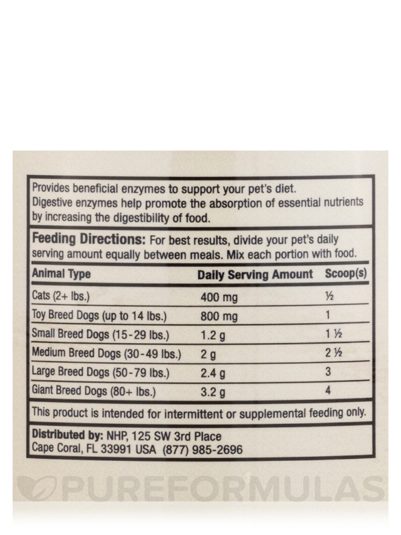 Digestive Enzymes for Cats & Dogs - 4.23 oz (120 Grams) - Alternate View 4