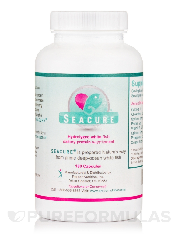 Seacure® Hydrolyzed White Fish - 180 Capsules