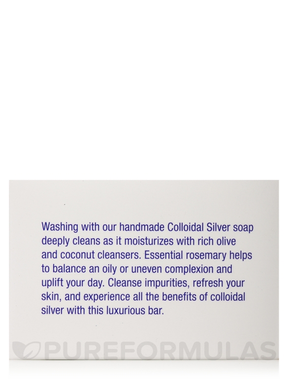 Colloidal Silver Soap Bar - 3.5 oz (100 Grams) - Alternate View 4