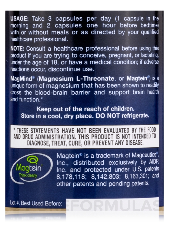 MagMind - 90 Capsules - Alternate View 4