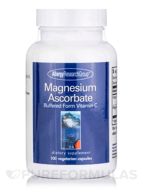 Magnesium Ascorbate - 100 Vegetarian Capsules