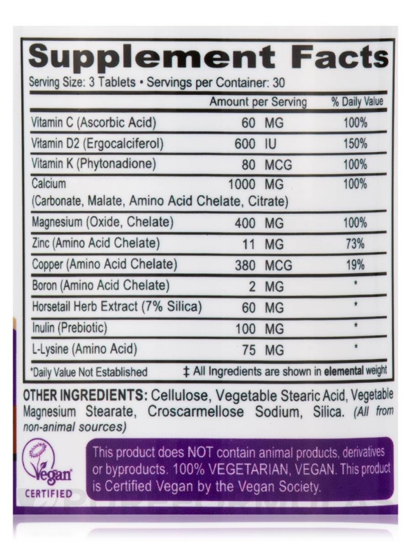 Vegan Cal-Mag Plus - 90 Tablets - Alternate View 3