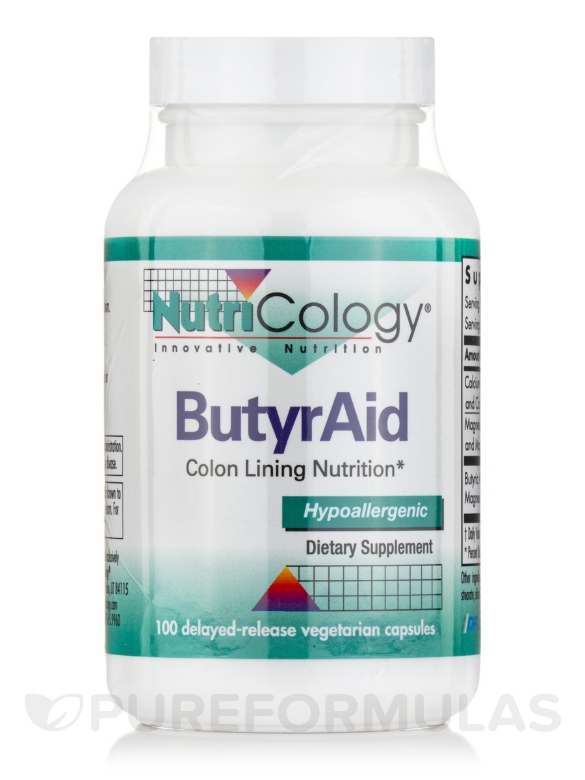 ButyrAid - 100 Delayed-Release Vegetarian Capsules