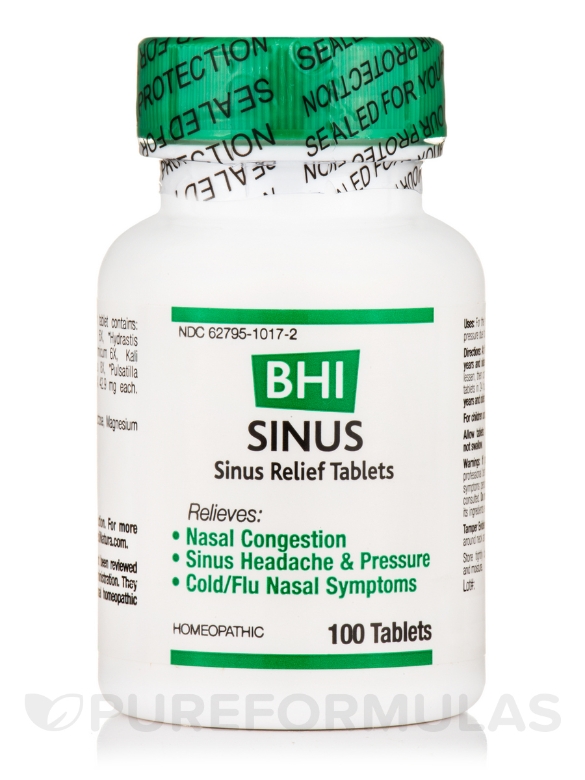 BHI Sinus Relief Tablets - 100 Tablets