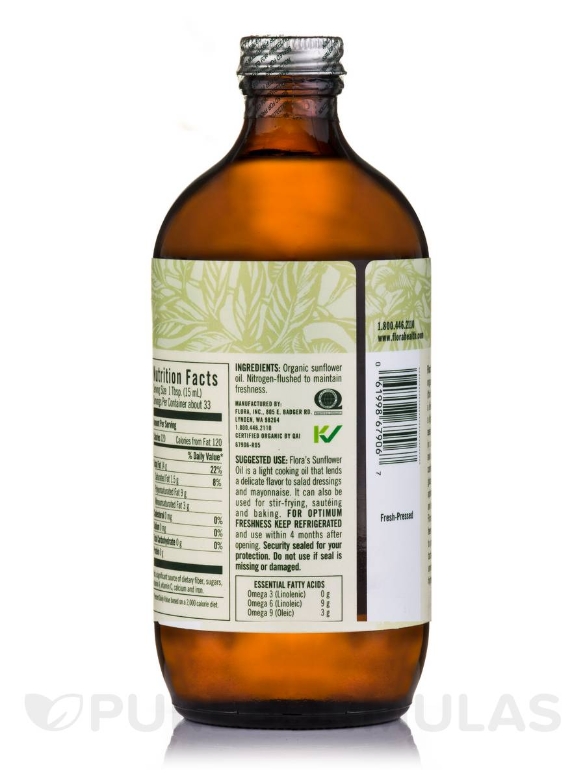 Sunflower Oil - 17 fl. oz (500 ml) - Alternate View 2