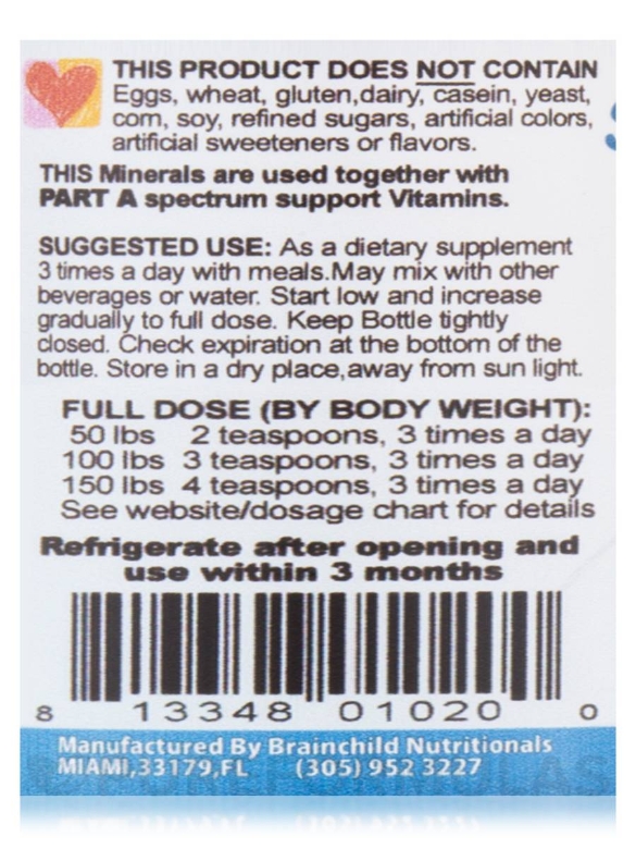 Spectrum Support Minerals - Part B - 16 oz (473 ml) - Alternate View 4