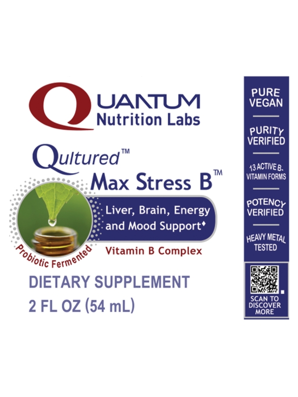 Qultured™ Max Stress B™ - 2 fl. oz (54 ml) - Alternate View 1