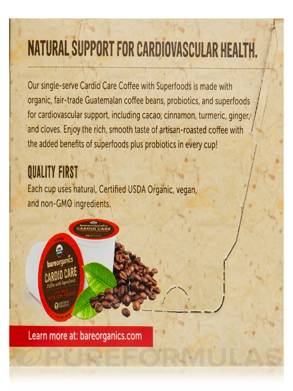 Cardio Care Coffee with Superfoods - 12 Single-serve Cups (4.87 oz / 138 Grams) - Alternate View 7