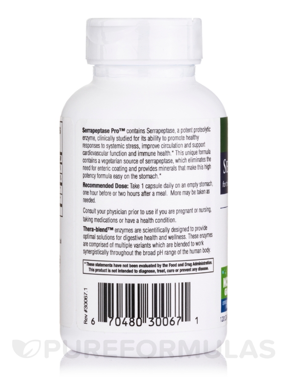 Serrapeptase Pro™ - 120 Capsules - Alternate View 2