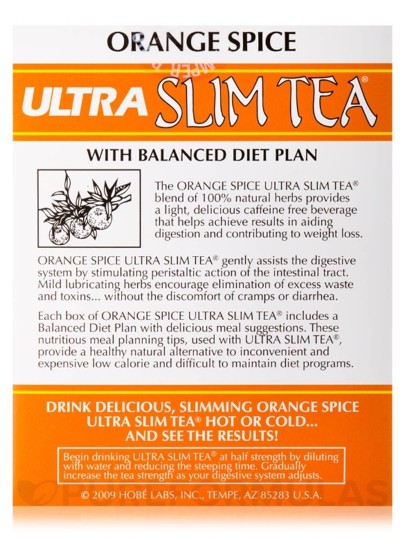 Ultra Slim Tea® Orange Spice - 24 Tea Bags (1.69 oz / 48 Grams) - Alternate View 3